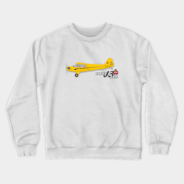 Piper J3 Cub Crewneck Sweatshirt by GregThompson